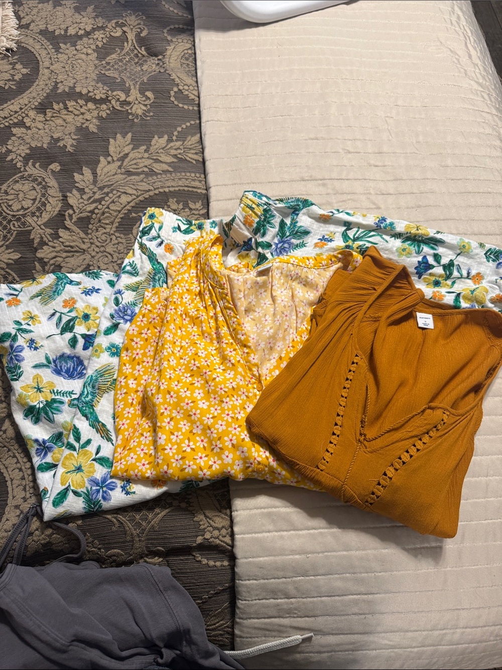 Bundle of old navy tops and dress.